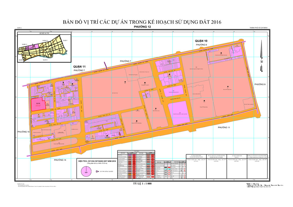 Kế hoạch sử dụng đất phường 12, quận 5 - Nơi tọa lạc dự án Ventosa Quận 5